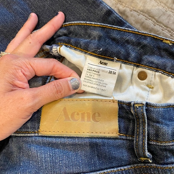 ACNE Hex/Prod straight leg jeans 28/34 - Picture 5 of 9